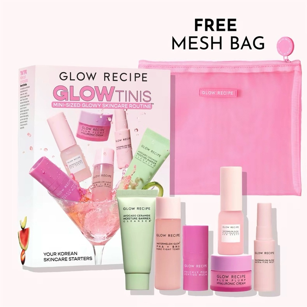 Glow Recipe GlowTinis Mini Skincare Set — Pink